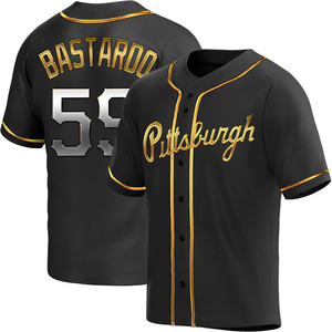 Men's Antonio Bastardo Pittsburgh Pirates Replica Black Golden Alternate Jersey