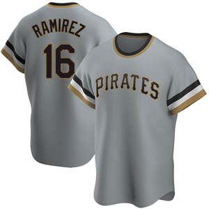 Men's Aramis Ramirez Pittsburgh Pirates Replica Gray Road Cooperstown Collection Jersey