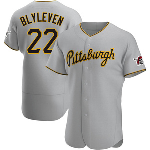 Men's Bert Blyleven Pittsburgh Pirates Authentic Gray Road Jersey