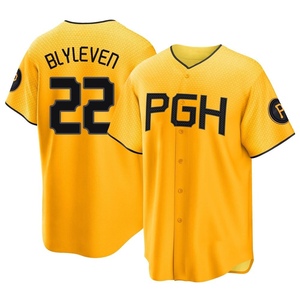 Men's Bert Blyleven Pittsburgh Pirates Replica Gold 2023 City Connect Jersey