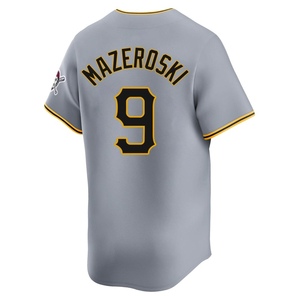 Men's Bill Mazeroski Pittsburgh Pirates Limited Gray Away Jersey