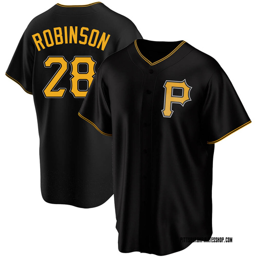 Men's Bill Robinson Pittsburgh Pirates Replica Black Alternate Jersey