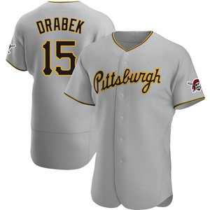 Men's Doug Drabek Pittsburgh Pirates Authentic Gray Road Jersey