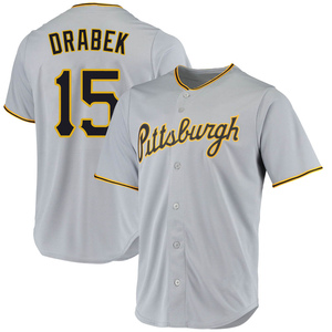 Men's Doug Drabek Pittsburgh Pirates Replica Gray Road Jersey