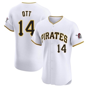 Men's Ed Ott Pittsburgh Pirates Elite White Home Jersey