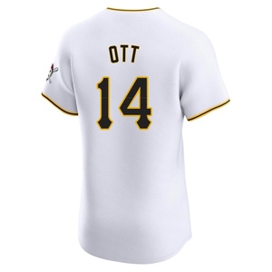 Men's Ed Ott Pittsburgh Pirates Elite White Home Jersey
