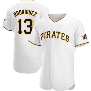 Men's Endy Rodriguez Pittsburgh Pirates Authentic White Home Jersey