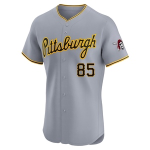 Men's Esmerlyn Valdez Pittsburgh Pirates Elite Gray Road Jersey