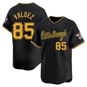 Men's Esmerlyn Valdez Pittsburgh Pirates Limited Black Alternate Jersey