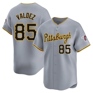 Men's Esmerlyn Valdez Pittsburgh Pirates Limited Gray Away Jersey