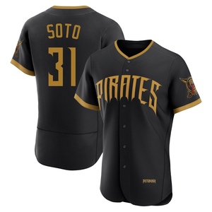 Men's Gregory Soto Pittsburgh Pirates Authentic Black 2026 City Connect Stadium Jersey