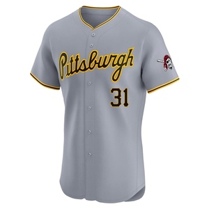 Men's Gregory Soto Pittsburgh Pirates Elite Gray Road Jersey