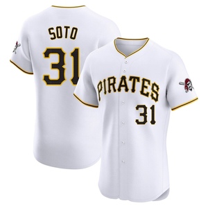 Men's Gregory Soto Pittsburgh Pirates Elite White Home Jersey