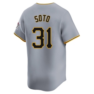 Men's Gregory Soto Pittsburgh Pirates Limited Gray Away Jersey