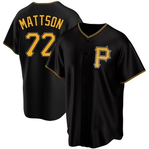Men's Isaac Mattson Pittsburgh Pirates Replica Black Alternate Jersey