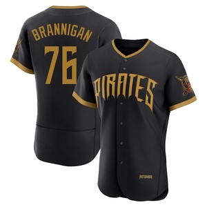 Men's Jack Brannigan Pittsburgh Pirates Authentic Black 2026 City Connect Stadium Jersey