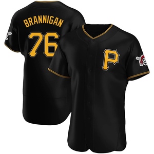 Men's Jack Brannigan Pittsburgh Pirates Authentic Black Alternate Jersey