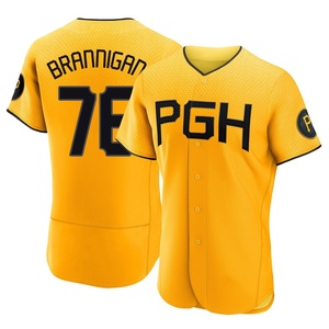 Men's Jack Brannigan Pittsburgh Pirates Authentic Gold 2023 City Connect Jersey