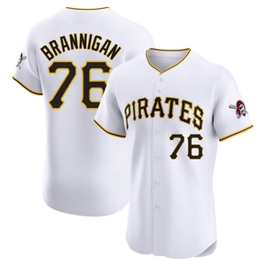 Men's Jack Brannigan Pittsburgh Pirates Elite White Home Jersey