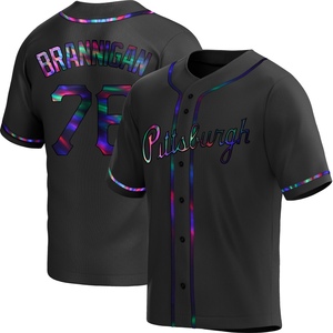 Men's Jack Brannigan Pittsburgh Pirates Replica Black Holographic Alternate Jersey