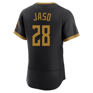 Men's John Jaso Pittsburgh Pirates Authentic Black 2026 City Connect Stadium Jersey
