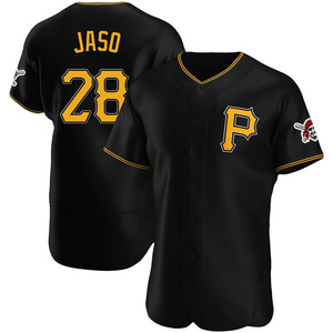 Men's John Jaso Pittsburgh Pirates Authentic Black Alternate Jersey