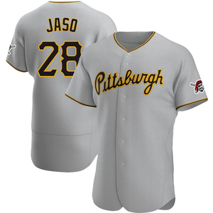 Men's John Jaso Pittsburgh Pirates Authentic Gray Road Jersey