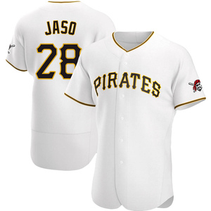 Men's John Jaso Pittsburgh Pirates Authentic White Home Jersey