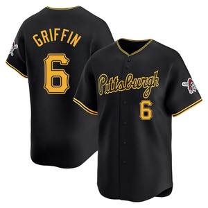 Men's Konnor Griffin Pittsburgh Pirates Limited Black Alternate Jersey
