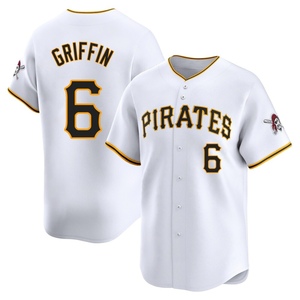 Men's Konnor Griffin Pittsburgh Pirates Limited White Home Jersey