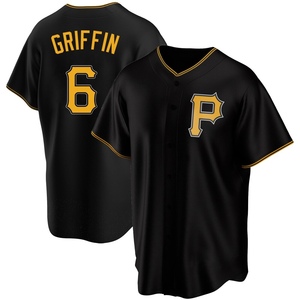 Men's Konnor Griffin Pittsburgh Pirates Replica Black Alternate Jersey