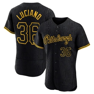 Men's Marco Luciano Pittsburgh Pirates Authentic Black Snake Skin City Jersey