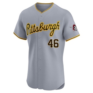 Men's Mason Montgomery Pittsburgh Pirates Elite Gray Road Jersey