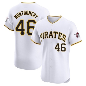 Men's Mason Montgomery Pittsburgh Pirates Elite White Home Jersey