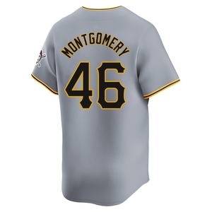 Men's Mason Montgomery Pittsburgh Pirates Limited Gray Away Jersey