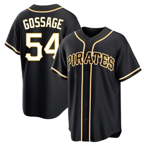 Men's Rich Gossage Pittsburgh Pirates Replica Black Fashion Out Jersey