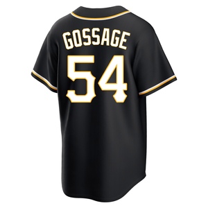Men's Rich Gossage Pittsburgh Pirates Replica Black Fashion Out Jersey