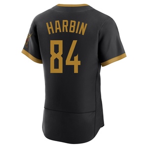 Men's Ryan Harbin Pittsburgh Pirates Authentic Black 2026 City Connect Stadium Jersey
