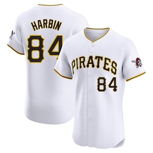 Men's Ryan Harbin Pittsburgh Pirates Elite White Home Jersey