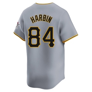 Men's Ryan Harbin Pittsburgh Pirates Limited Gray Away Jersey