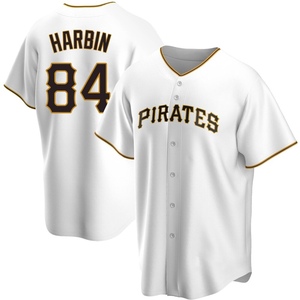 Men's Ryan Harbin Pittsburgh Pirates Replica White Home Jersey