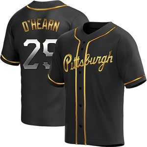 Men's Ryan O'Hearn Pittsburgh Pirates Replica Black Golden Alternate Jersey