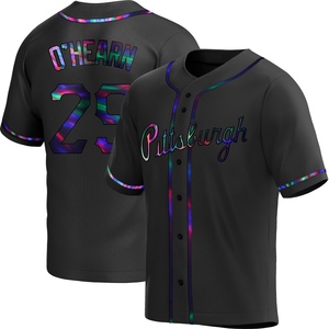 Men's Ryan O'Hearn Pittsburgh Pirates Replica Black Holographic Alternate Jersey