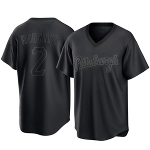 Men's Spencer Horwitz Pittsburgh Pirates Replica Black Pitch Fashion Jersey
