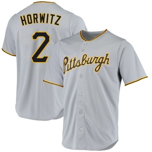 Men's Spencer Horwitz Pittsburgh Pirates Replica Gray Road Jersey