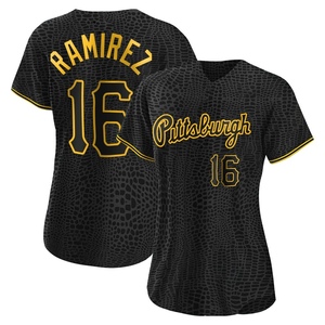 Women's Aramis Ramirez Pittsburgh Pirates Authentic Black Snake Skin City Jersey