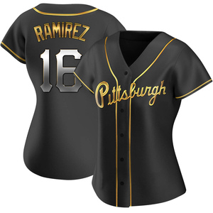 Women's Aramis Ramirez Pittsburgh Pirates Replica Black Golden Alternate Jersey