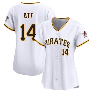 Women's Ed Ott Pittsburgh Pirates Limited White Home Jersey