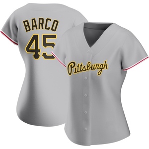 Women's Hunter Barco Pittsburgh Pirates Authentic Gray Road Jersey