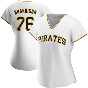 Women's Jack Brannigan Pittsburgh Pirates Authentic White Home Jersey